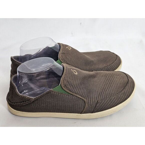 OLUKAI Nohea Mesh Island Slip-On Shoes Casual Brown Mens Size 8 - Picture 2 of 9